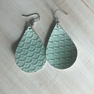 Faux Leather, handcrafted earrings